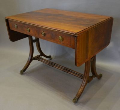 Georgian styled mahogany sofa table 18th Cent Antique Tables 3