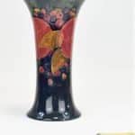 SOLD Large William Moorcroft Signed Tall Trumpet Shaped Vase, Pomegranates Moorcroft Antique Ceramics