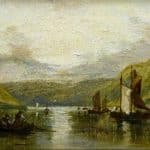 SAM BOUGH R.S.A. (1822-1878) Scottish Salmon fishing Antique paintings Glasgow Antique Art