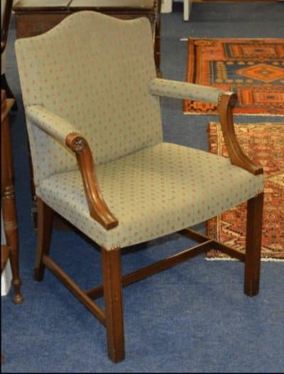 Gainsborough mahogany framed open armchair