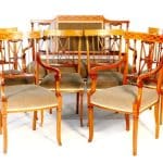 SOLD Edwardian mahogany inlaid parlour suite chairs Antique Chairs