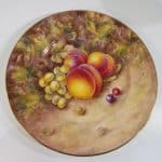 SOLD Worcester Fallen Fruits plate 20th century Antique Art