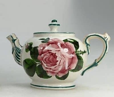 Scottish Wemyss teapot. Decorated with roses. Antiques Scotland Antique Ceramics 3