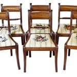 SOLD Fine set of eight Regency period dining chairs Antique Chairs Antique Chairs