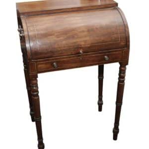 George III mahogany cylinder desk 18th Cent Antique Desks 3