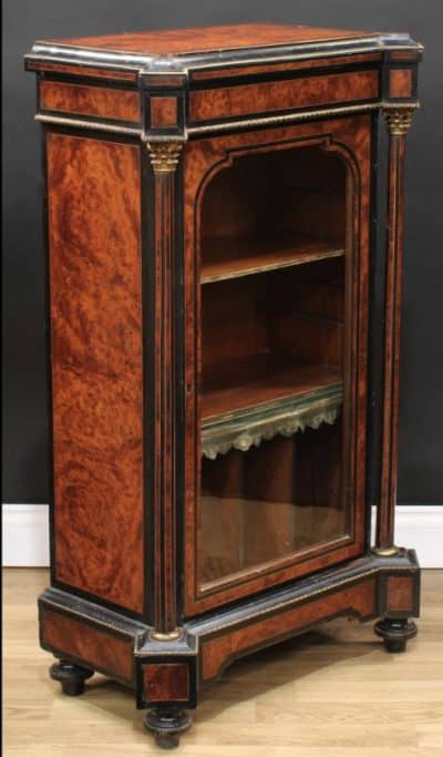 A pair of Victorian amboyna side cabinets Amboyna cabinets Antique Cabinets 5