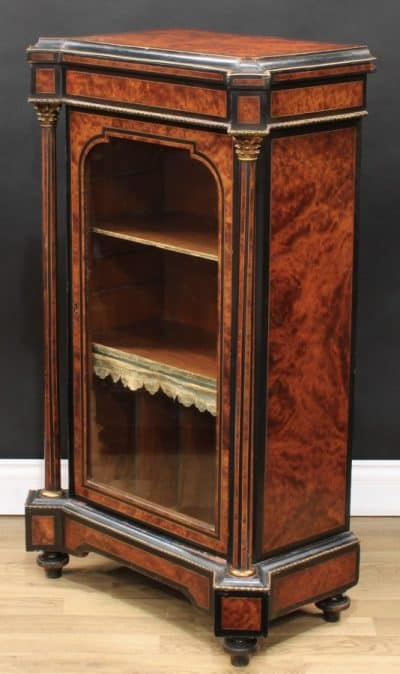 A pair of Victorian amboyna side cabinets - Image 6