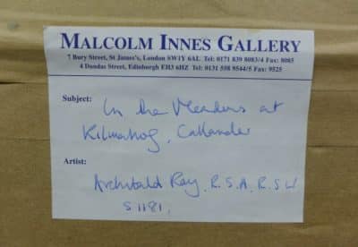 Archibald Kay RSA RSW Oil painting Antiques Scotland Antique Art 5