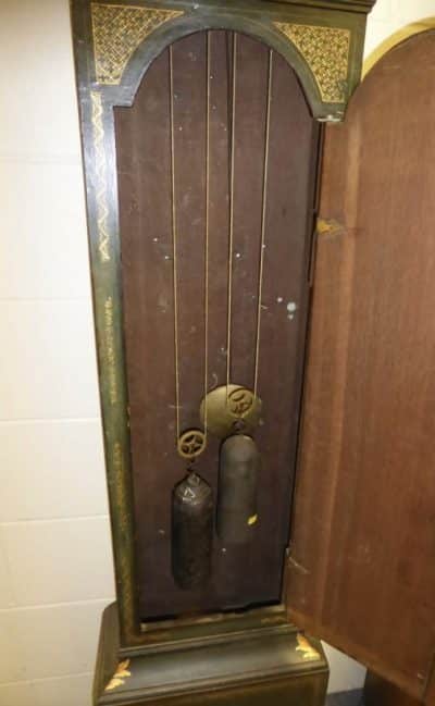 Circa: 1760 Scottish chinoiserie longcase clock Antique Clocks 4