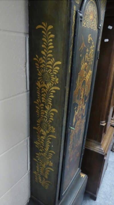 Circa: 1760 Scottish chinoiserie longcase clock Antique Clocks 5