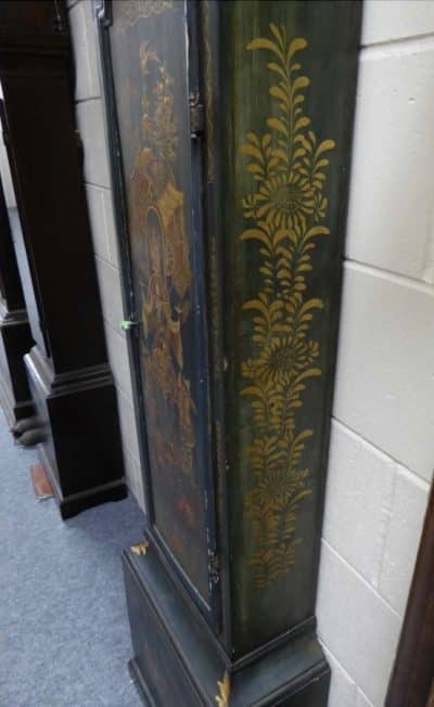 Circa: 1760 Scottish chinoiserie longcase clock Antique Clocks 9