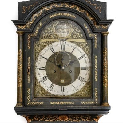 Circa: 1760 Scottish chinoiserie longcase clock Antique Clocks 11