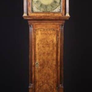 Fine 18th Cent Pollard Oak longcase clock 18th century longcase clock Antique Clocks 3