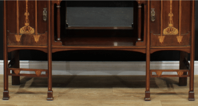 Art Nouveau mahogany inlaid display cabinet - Image 3