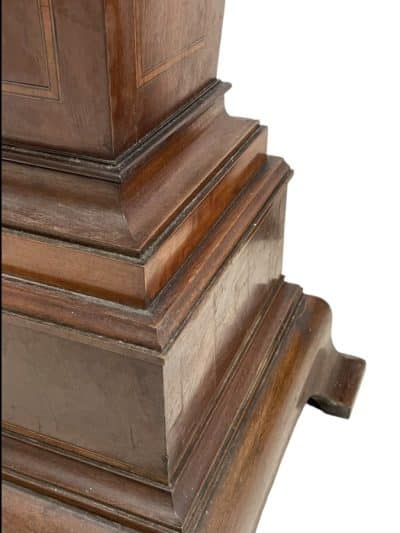 Pair Edwardian inlaid mahogany pedestals - Image 5