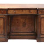Victorian burr walnut desk 19th century Antique Desks