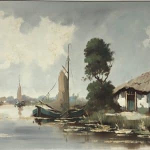 Willem Maris. Dutch (1844-1910) Oil painting 19th century Antique Art 3