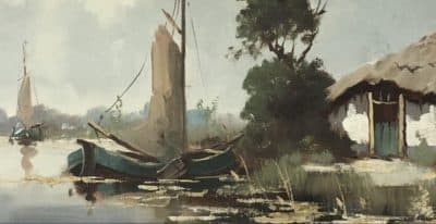 Willem Maris. Dutch (1844-1910) Oil painting 19th century Antique Art 4