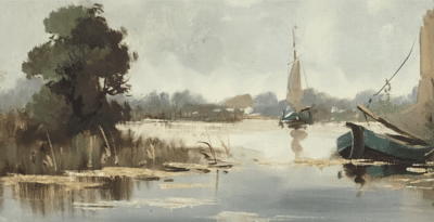 Willem Maris. Dutch (1844-1910) Oil painting 19th century Antique Art 5