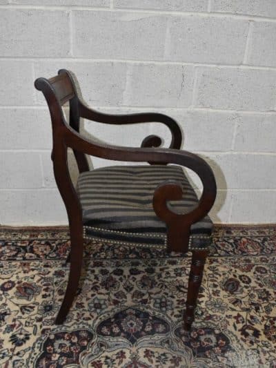 Regency period mahogany elbow chair - Image 3