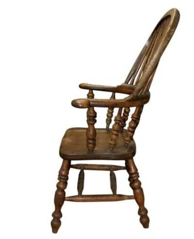 Victorian Elm hoop back Windsor chair - Image 2