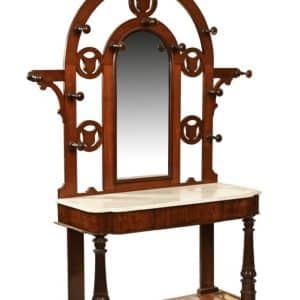 A substantial Victorian mahogany hall stand 19th century Antique Furniture