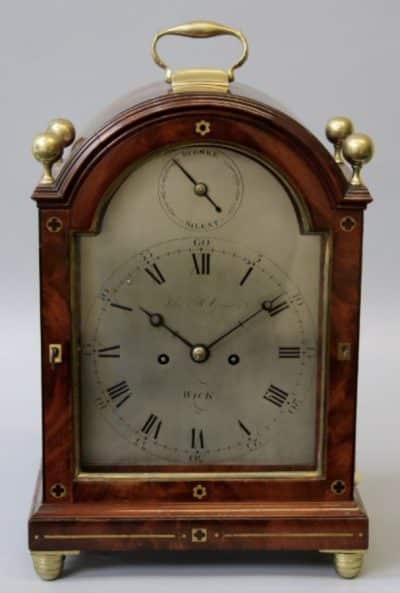 John McGregor, Wick (Scotland). Twin fusee bracket clock Antiques Scotland Antique Clocks 3