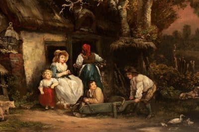 Large George Morland Oil on Canvas - Image 3