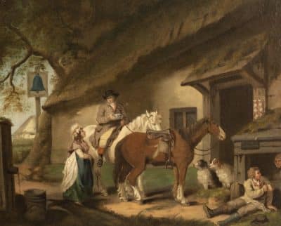 After George Morland oil on panel. Antiques Scotland Antique Art 4