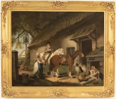 After George Morland oil on panel. Antiques Scotland Antique Art 3