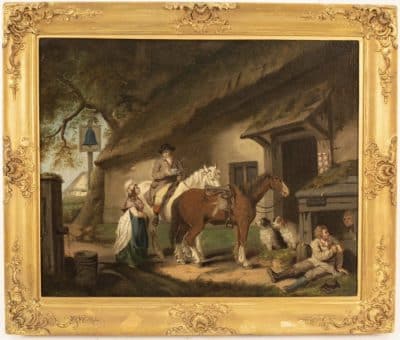 After George Morland oil on panel.