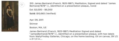 James Bertrand Oil painting - Image 11
