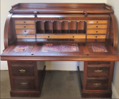 A good Victorian cylinder desk Antiques Scotland Antique Desks 3