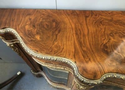 A Victorian Four door Burr walnut credenza A Victorian Four door Burr walnut credenza Antique Cabinets 9