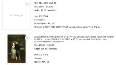 Edmund Alphonse Andre. Oil painting - Image 5