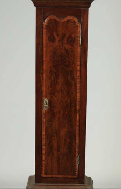 Small Geo III walnut long case clock - Image 2