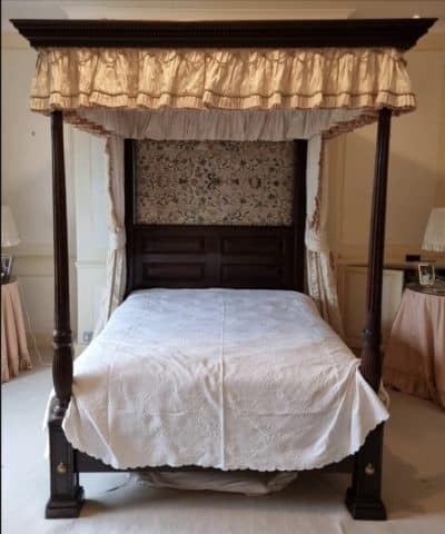 A Geo III Mahogany four poster bed. Bedroom Antiques 4