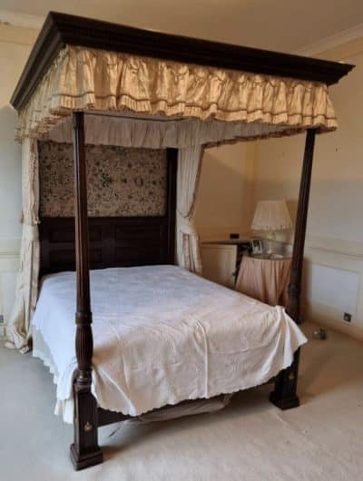 A Geo III Mahogany four poster bed. Bedroom Antiques 3