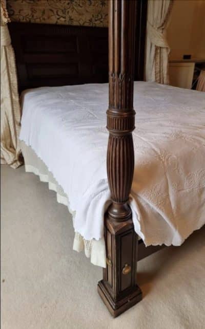 A Geo III Mahogany four poster bed. Bedroom Antiques 6