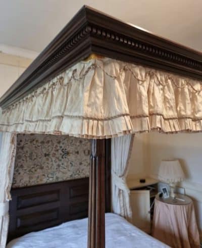 A Geo III Mahogany four poster bed. - Image 5