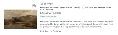 Large Benjamin Williams Leader Antique Art 5