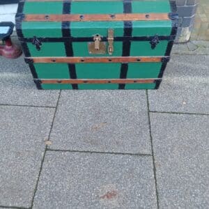 A VICTORIAN TRAVEL TRUNK by LEICKIE & GRAHAM of GLASGOW . 1870’s Antique Cabinets 3