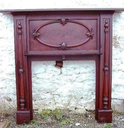 Victorian Mahogany Fire Surround 19th century Antique Furniture 3