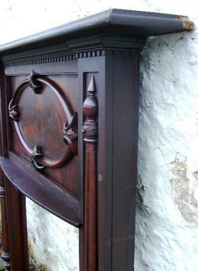 Victorian Mahogany Fire Surround 19th century Antique Furniture 5