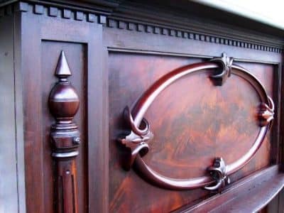 Victorian Mahogany Fire Surround 19th century Antique Furniture 6