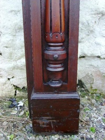 Victorian Mahogany Fire Surround 19th century Antique Furniture 7