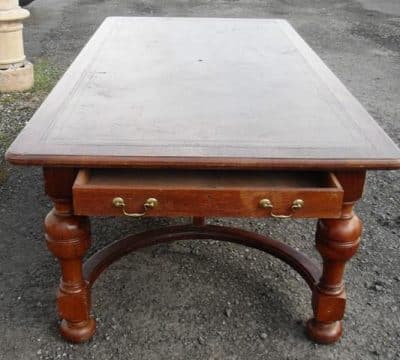 SOLD Victorian Oak Library Table 19th century Antique Furniture 7