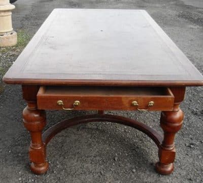 SOLD Victorian Oak Library Table - Image 5