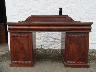 SOLD William 1V mahogany pedestal sideboard 19th century Antique Sideboards, Dressers. 3