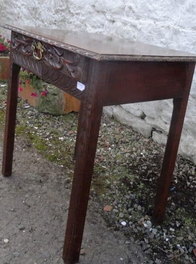 SOLD Georgian carved oak hall table - Image 4